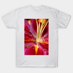 Pink Lily Lilium Herbaceous Flowering Plants T-Shirt